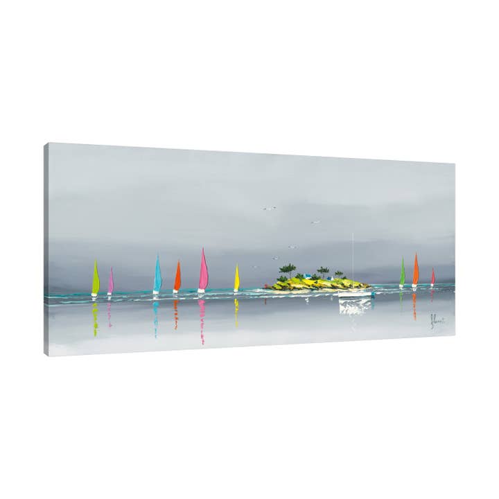 Une île Gallery Wrapped Canvas for wholesale by Jaxson Rea