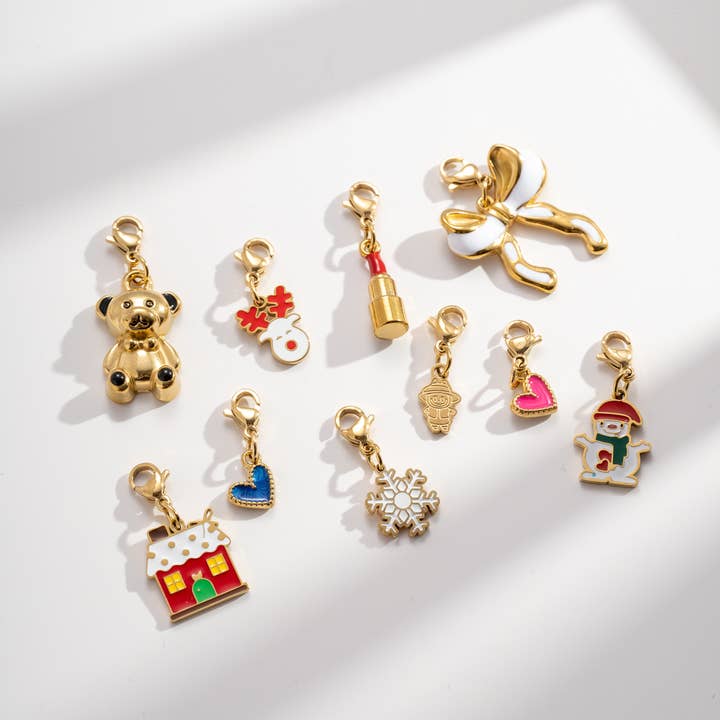 Set of 10 colorful gold stainless steel festive pendants and other Purchase Wholesale crown charms. Free Returns & Net 60 Terms on Faire trending on Faire.