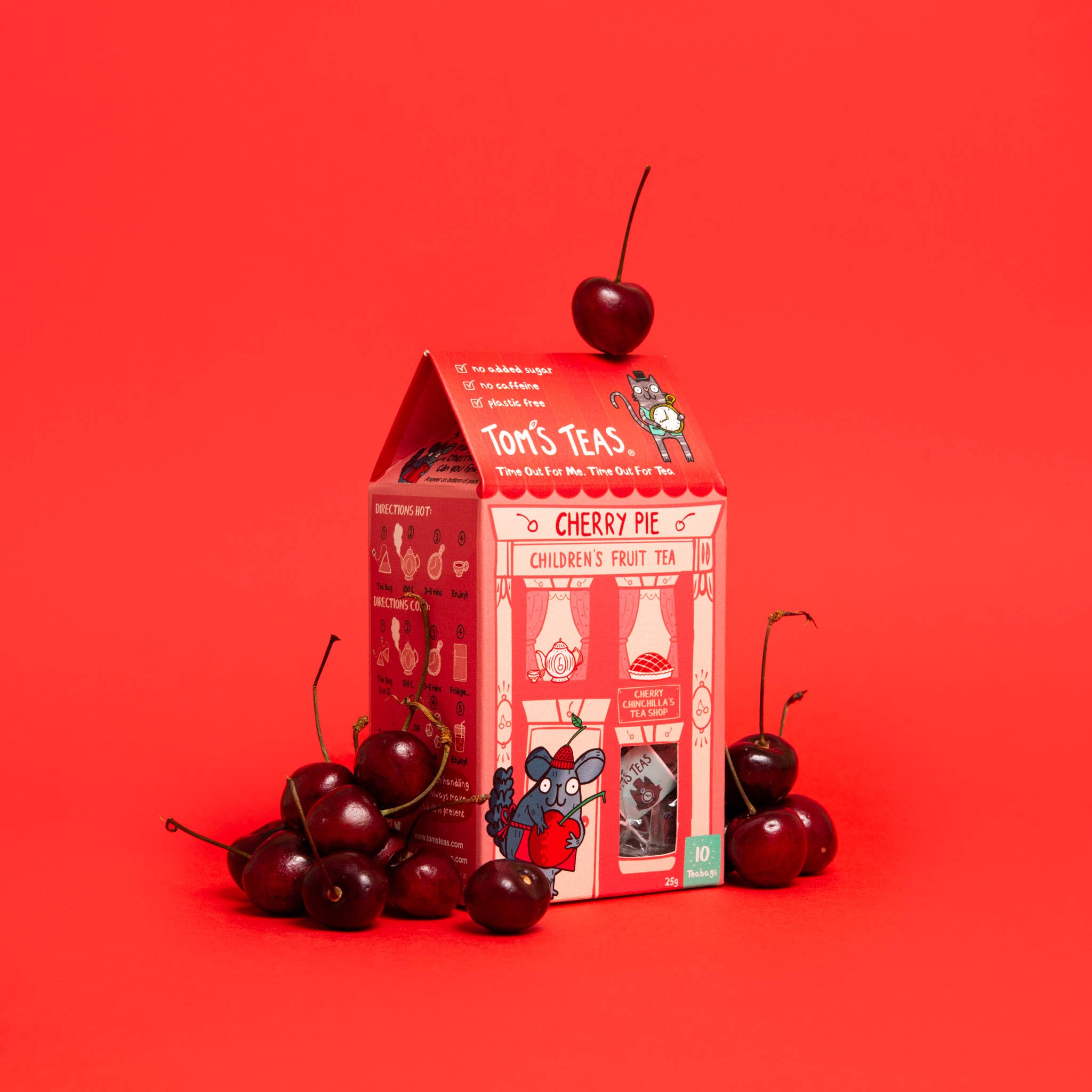 Tom's Teas - Venta al por mayor Tés saludables/desintoxicantes - Cherry Pie - té de frutas para niños2