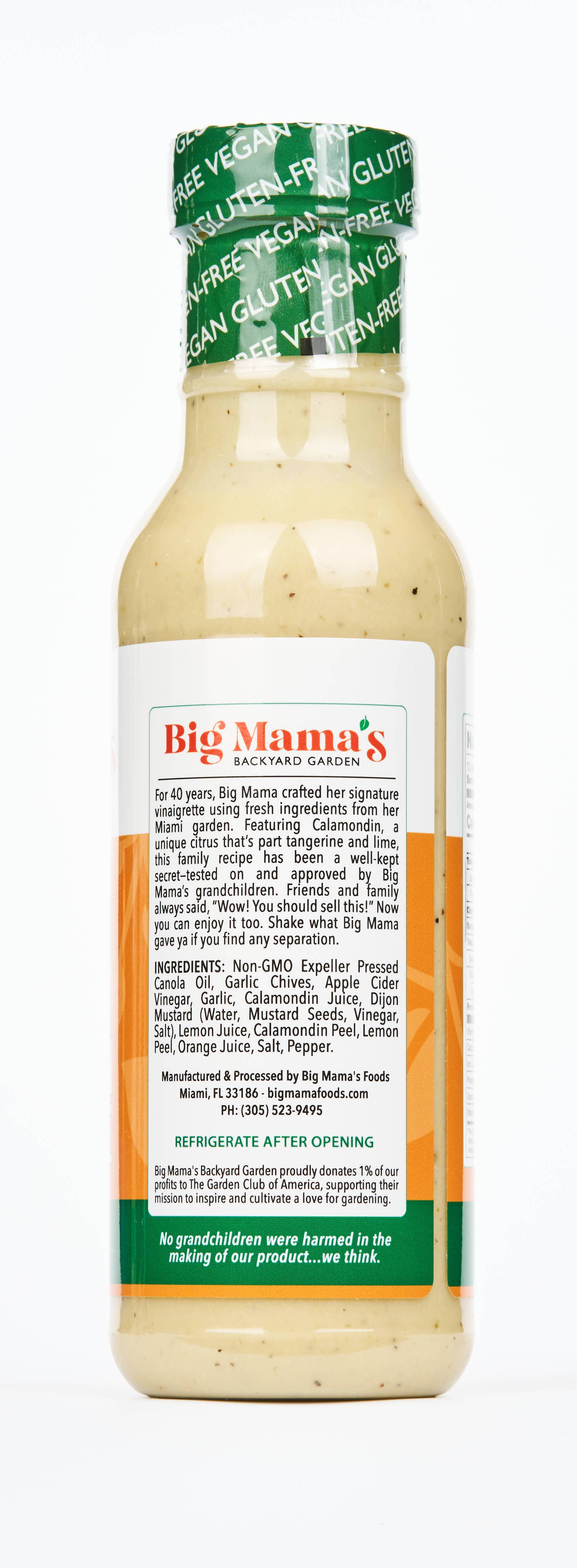 Big Mama’s Backyard Garden - Wholesale Salad Dressing - Big Mama's Citrus Calamondin Vinaigrette10