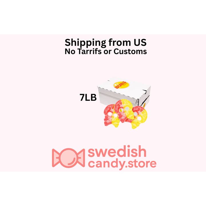 Swedishcandy.store US - Wholesale Gummy - Bubs Sour Skulls 3.2kg/7 LB Swedish Candy