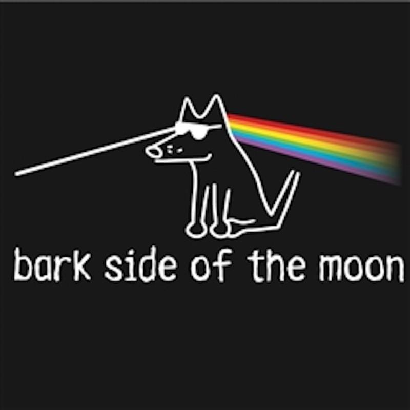 Teddy the Dog - Vendita all'ingrosso Maglietta serigrafata - Unisex - Bark Side of The Moon - T-shirt classica1