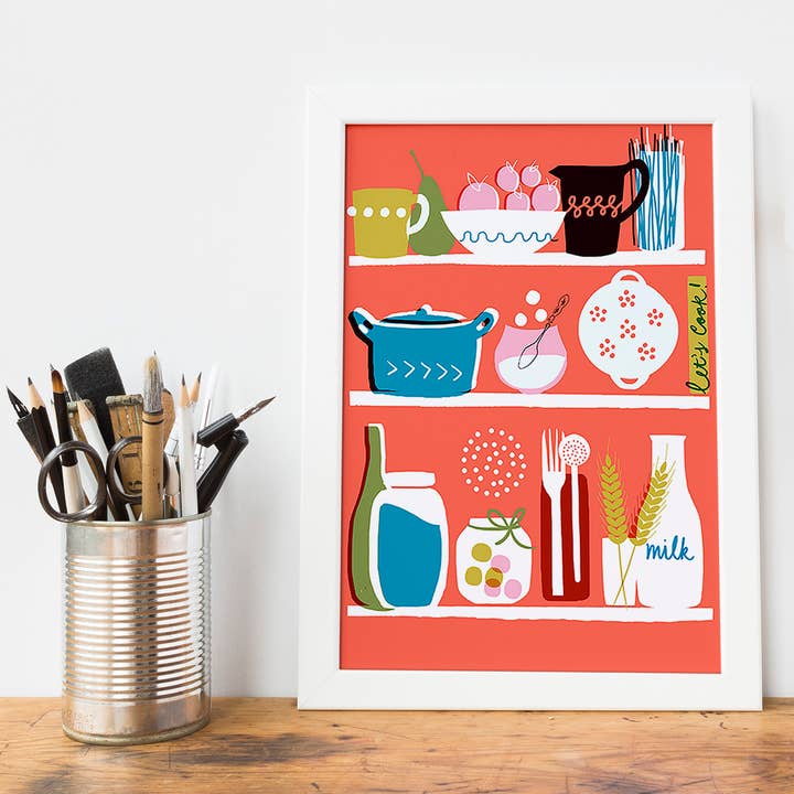Francesca Iannaccone - Wholesale Art Print - Let's Cook! Art Print1