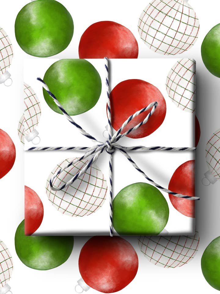 Ornaments Wrapping Paper for wholesale by k.Patricia Designs