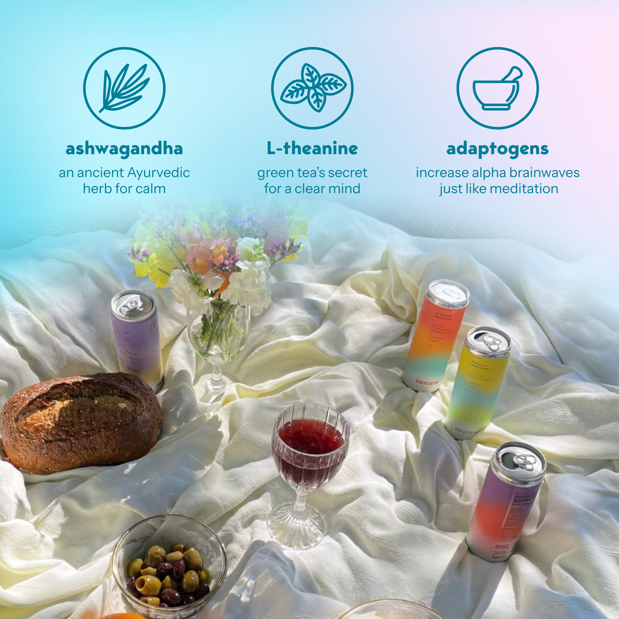 Moment - Wholesale Non-Alcoholic Aperitif/Mocktail - Sparkling Lychee Mojito 12-pack Botanical Water2