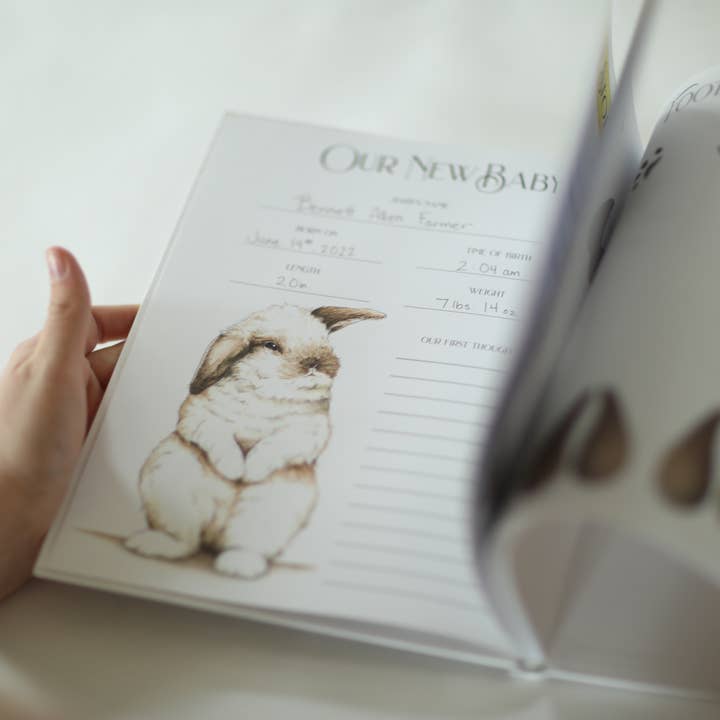 CMCARTILLUSTRATIONS - Wholesale Memory Book - Kids & Baby - Baby Memory Book, Farm Keepsake Journal, Farm Baby Album8
