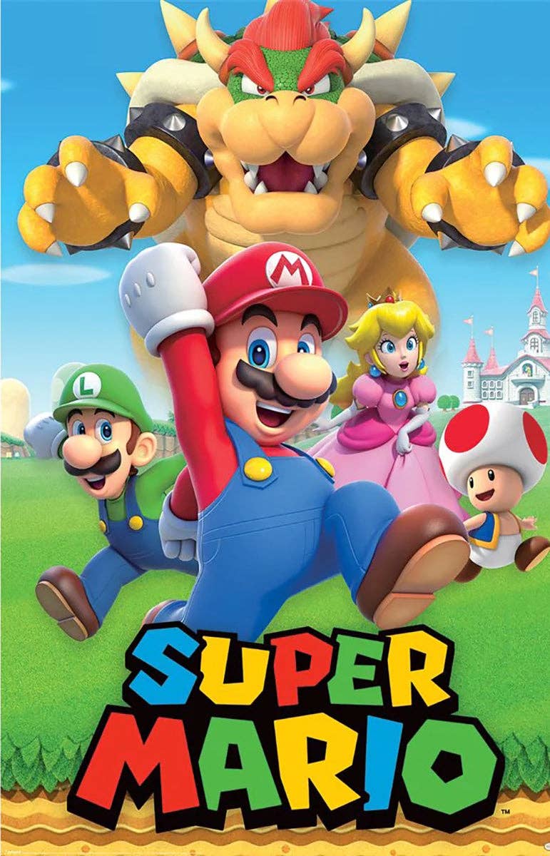 Close Up GmbH - Vendita all'ingrosso Poster - Nintendo Super Mario Poster Montaggio Personaggi0