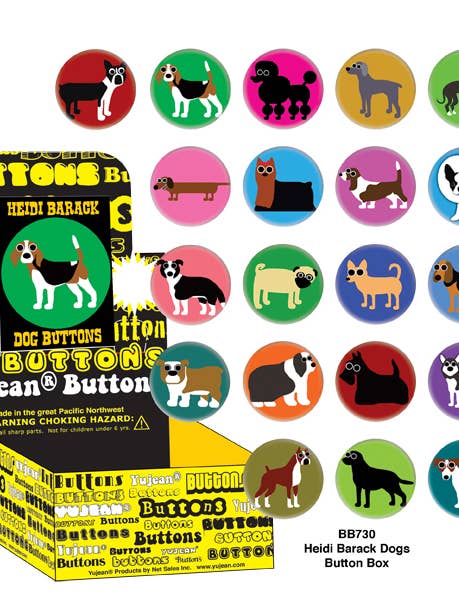 Heidi Barack Dogs Button Box-BB730 for wholesale by Yujean