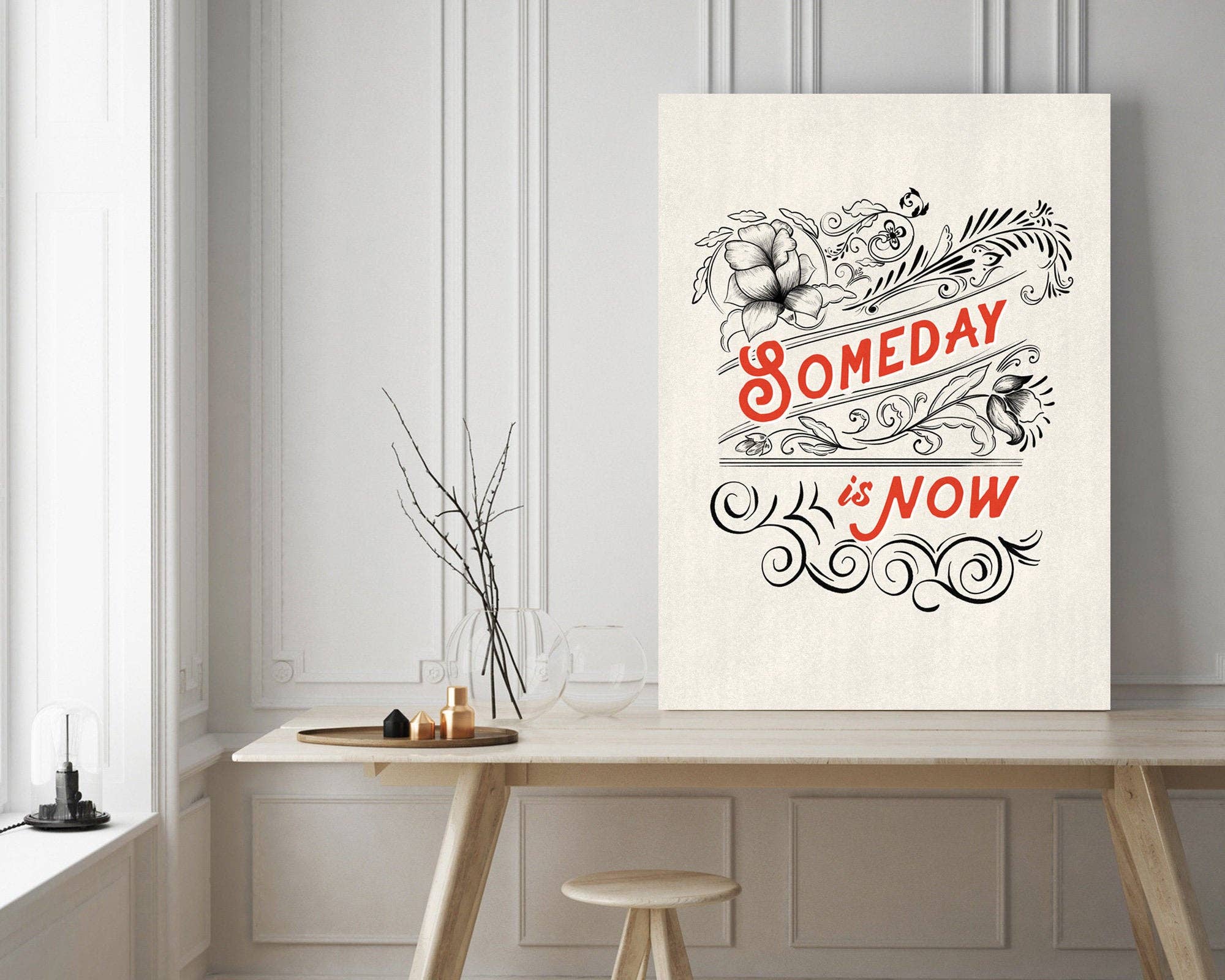 Annie Bailey Art - Wholesale Art Print - Someday is Now - inspirational quote print2