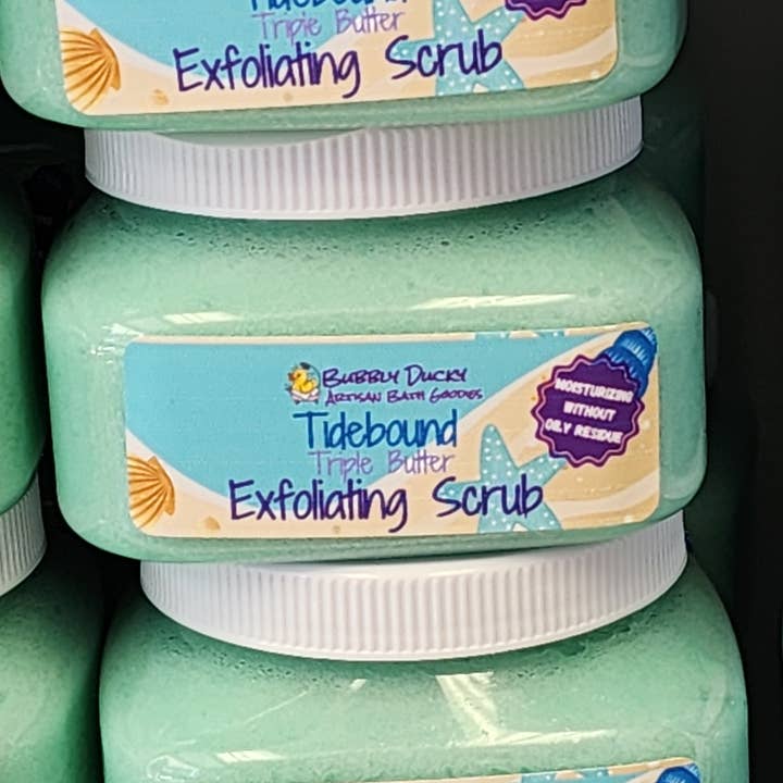 "Tidebound" Triple Butter Exfoliating Scrub for wholesale by Bubbly Ducky