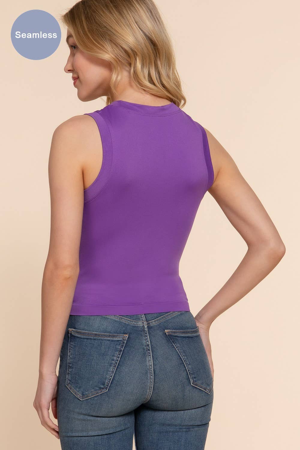 Active Basic | Active USA – wholesale Linne (Tryckt) - Dam – Sömlös linne med rund hals1