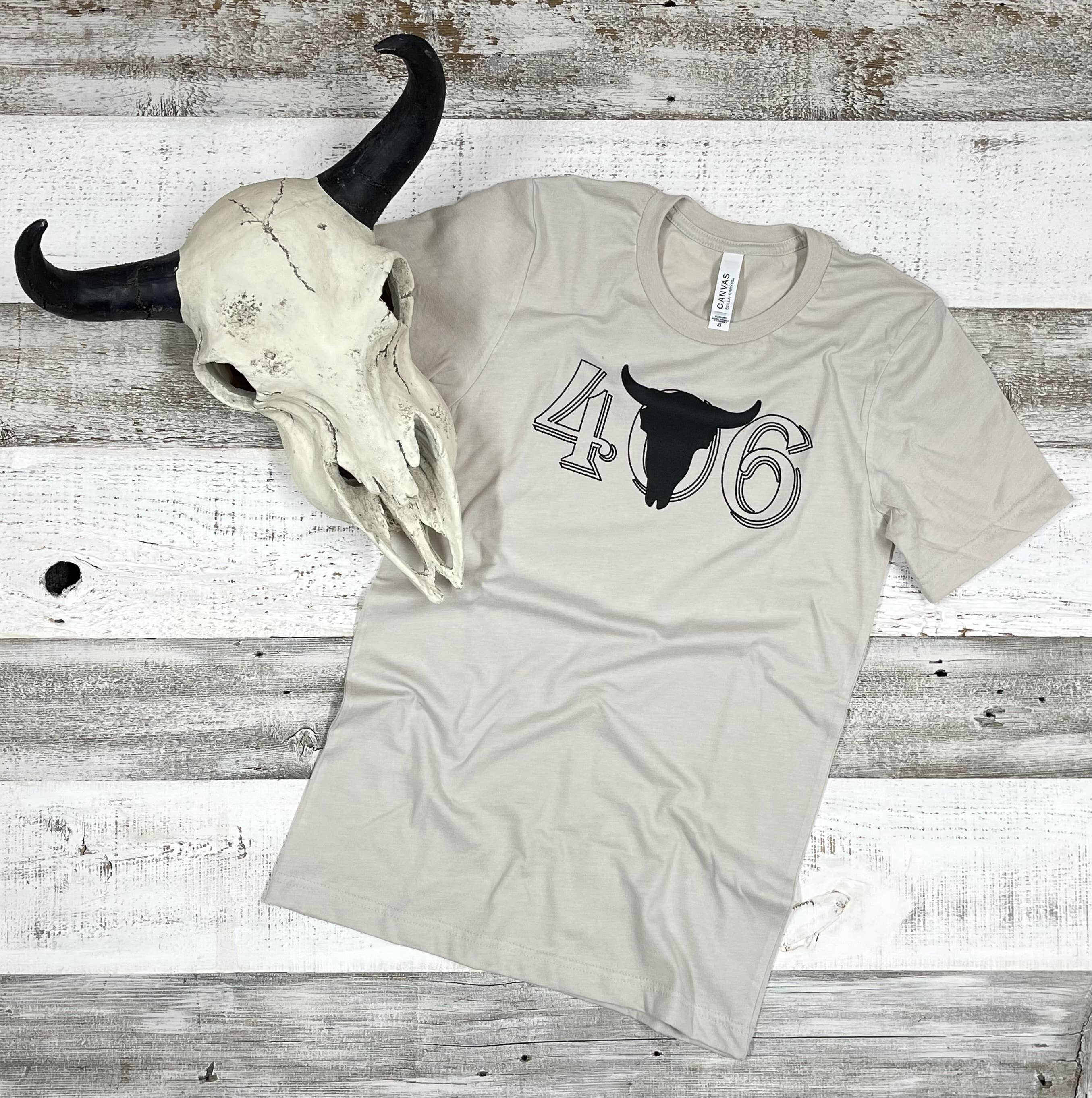 Basic Batch Apparel – T-shirt estampada - Mulher por atacado – Cabeça de boi 406