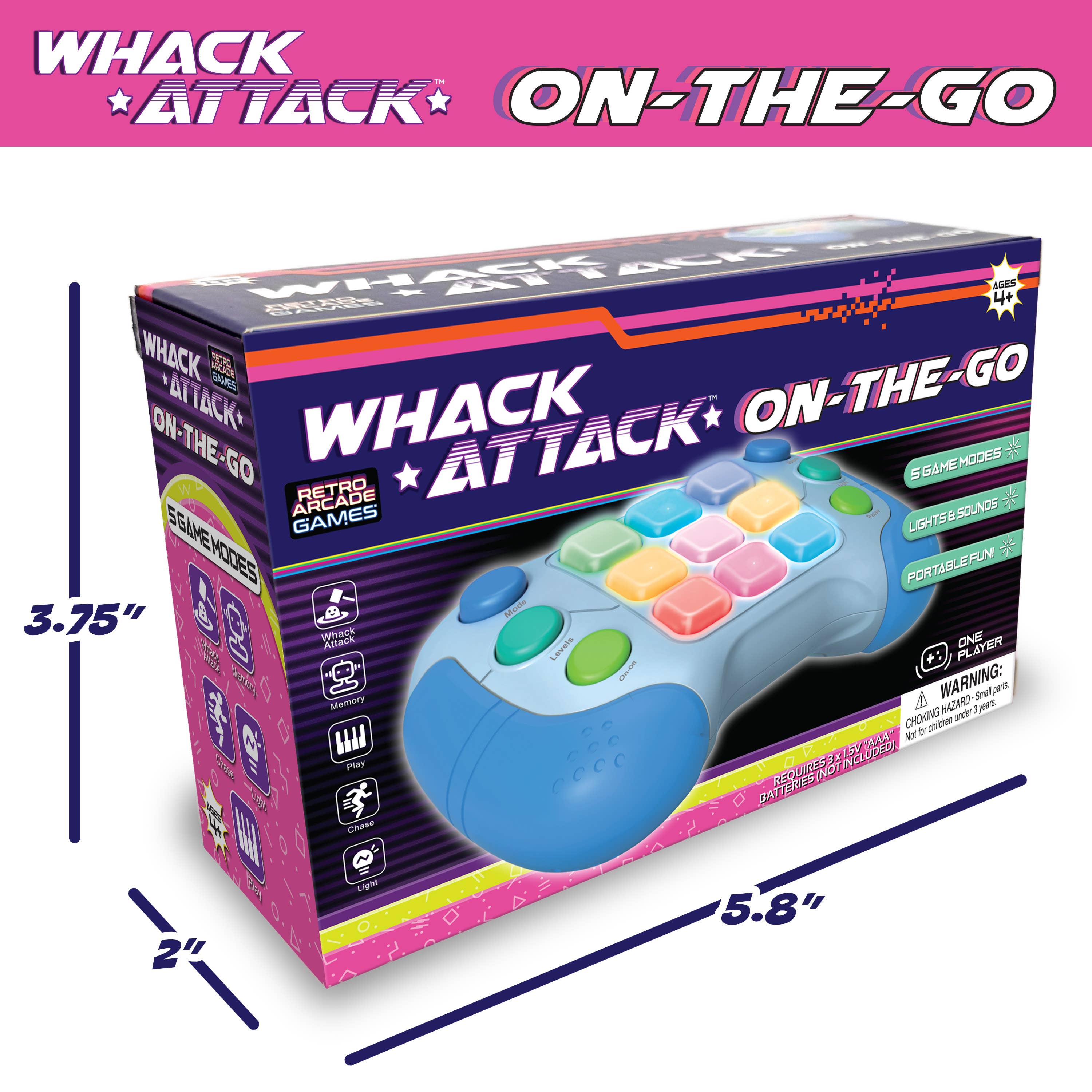 Thin Air Brands - Wholesale Brain Game - Kids - Whack Attack On the Go! Handheld Game5