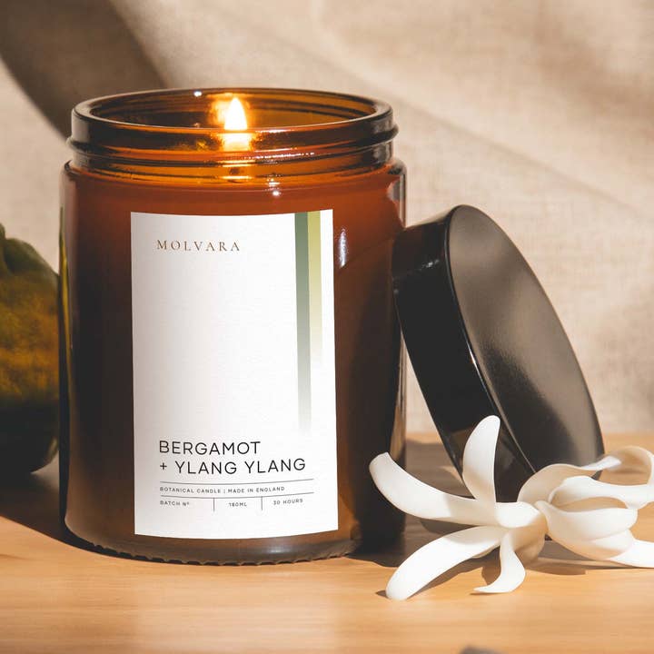 Kaars met bergamot en ylang ylang | 180 ml voor wholesale door Molvara
