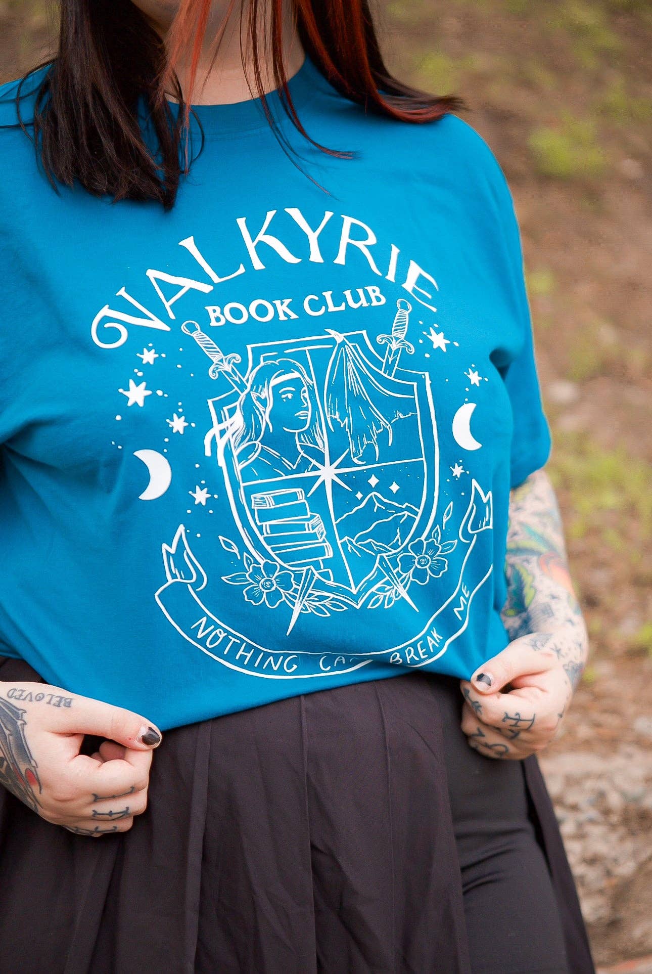 Sunbeam Shop Co - Wholesale Screen Printed T-Shirt - Women's - Valkyrie Book Club Shirt1