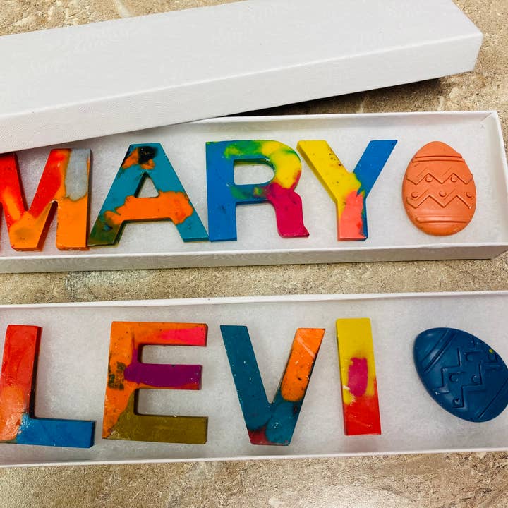 Easter Name Crayons for wholesale by Wildman Arts