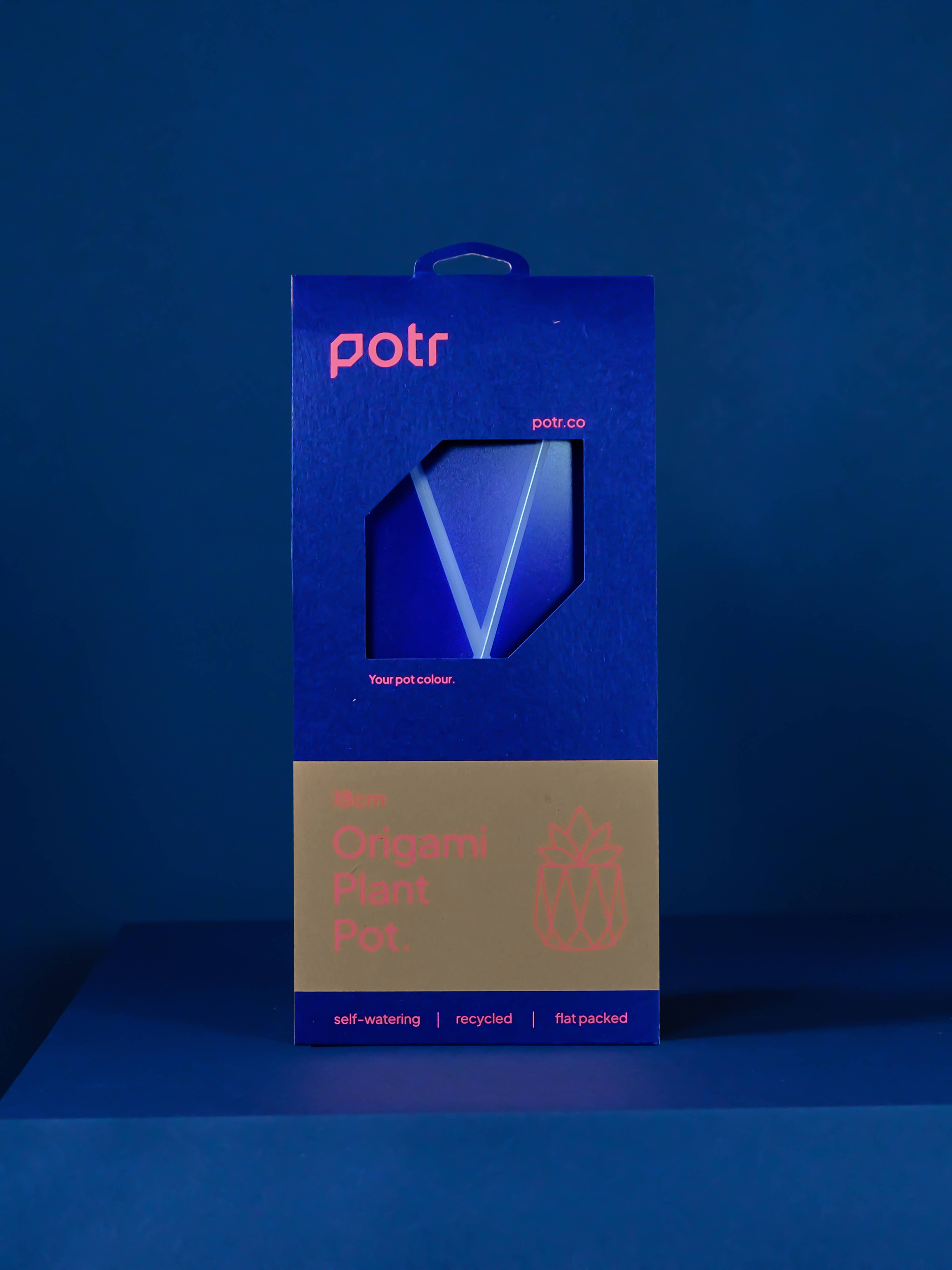 POTR – wholesale Plant pot – 18cm Self-watering POTR | Navy Blue5