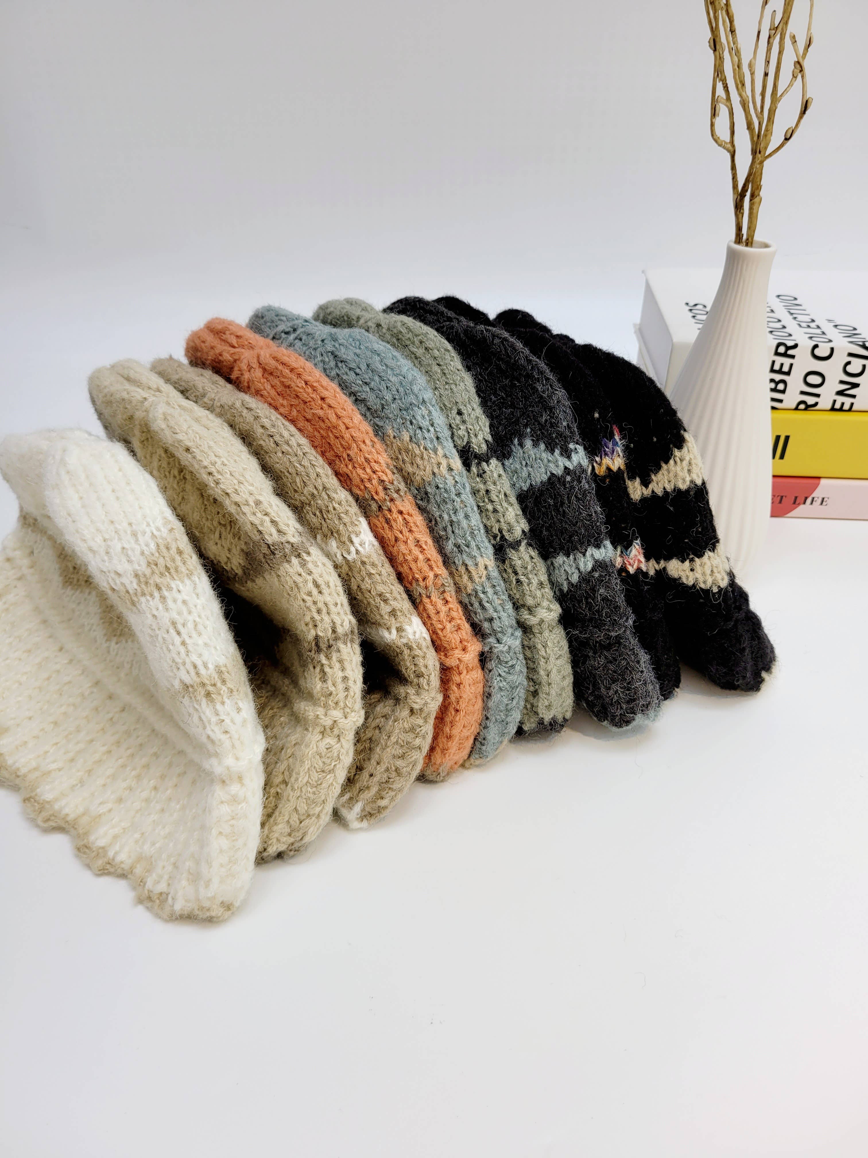 Comfortarians – Engroshandel Bucket hat - Dame – Alpaca strikket spandhue, Premium blød og varm vinterhue6