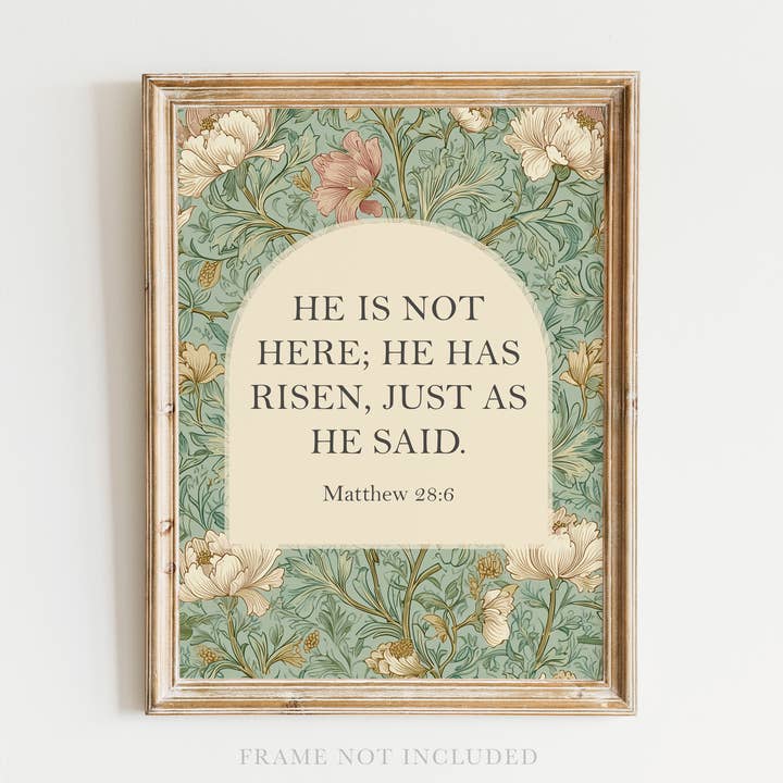 Easter Christian Art print, Spring Canvas, Decor, Jesus for wholesale by Rooted in Truth