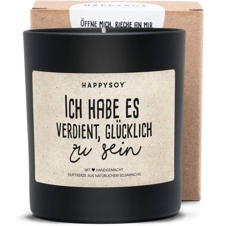 Scented candle | I deserve to be happy for wholesale by Happysoy