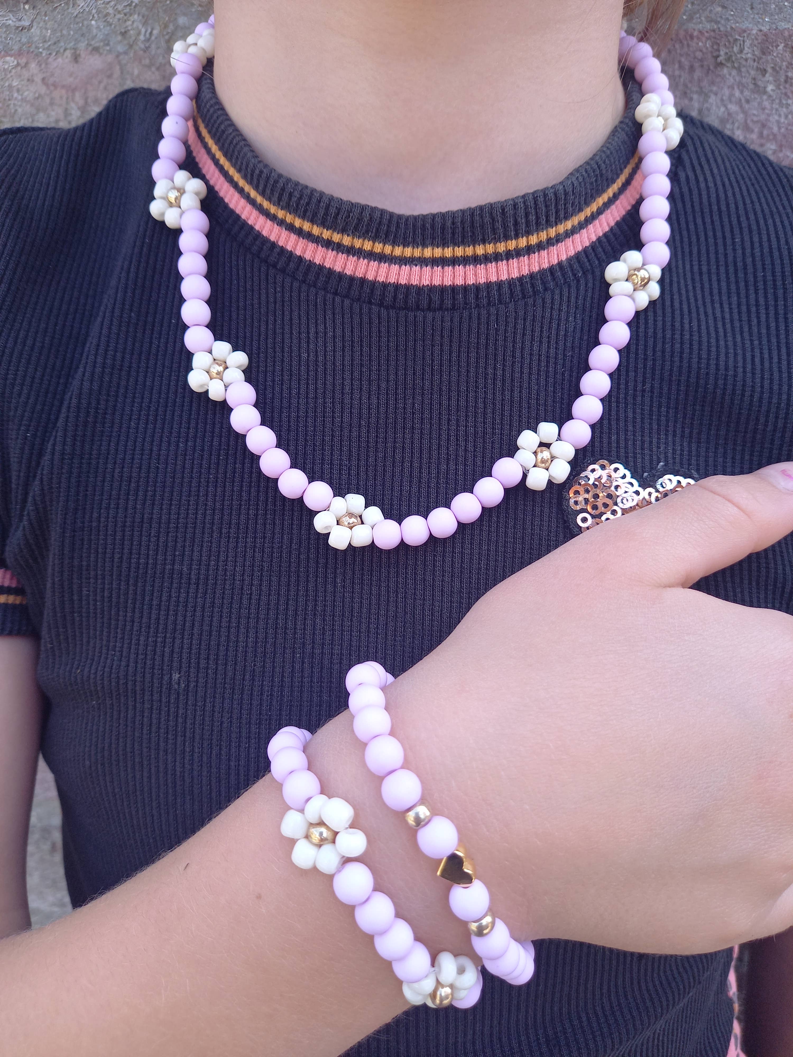 Happy by Lies - Vente Bracelet de perles – enfant - Bracelet enfant avec cœur14