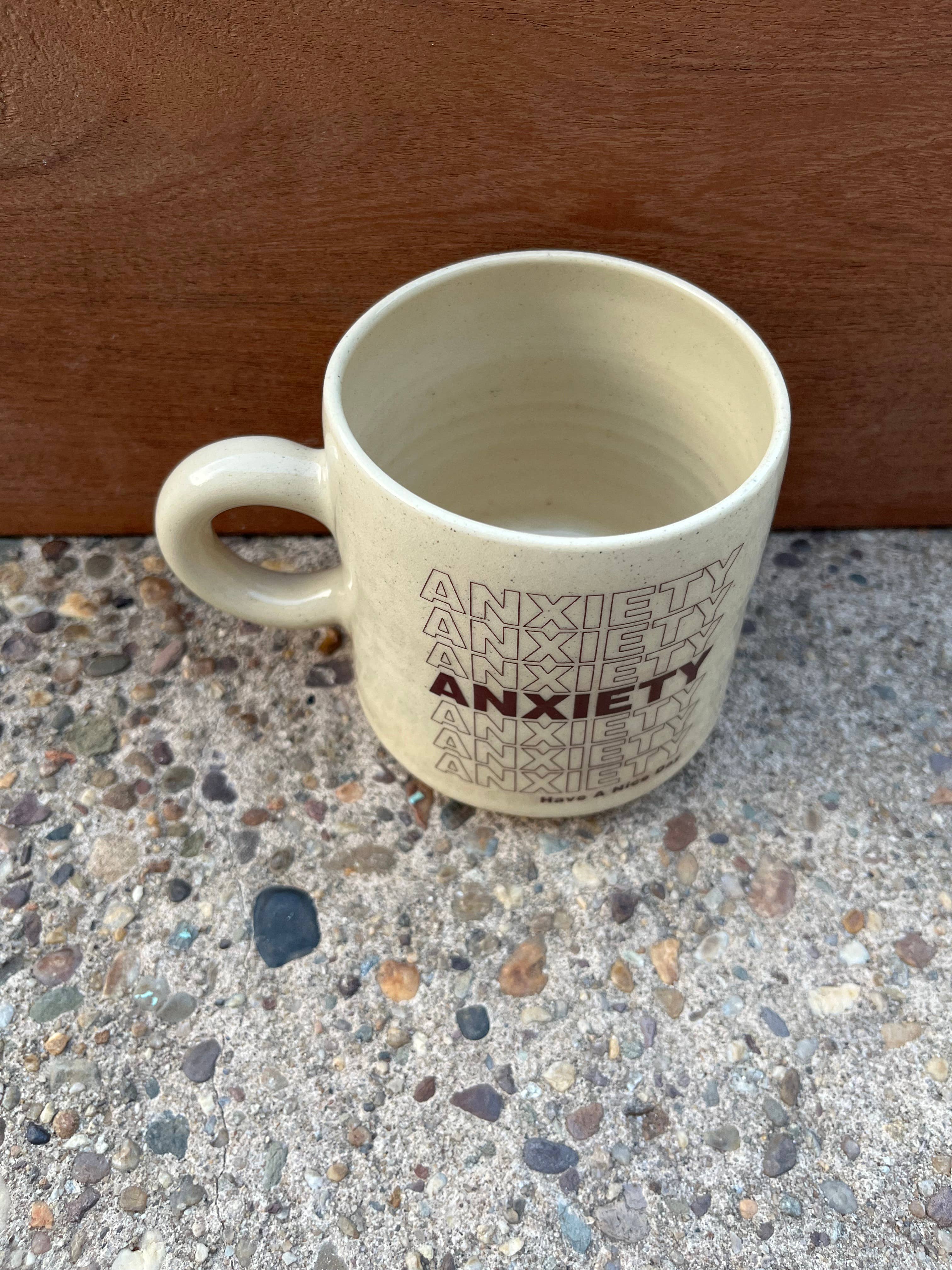 Stanley Chester & Albert Ceramics - Wholesale Coffee Mug - Mid-Century Mug :: Anxiety / Have a Nice Day1