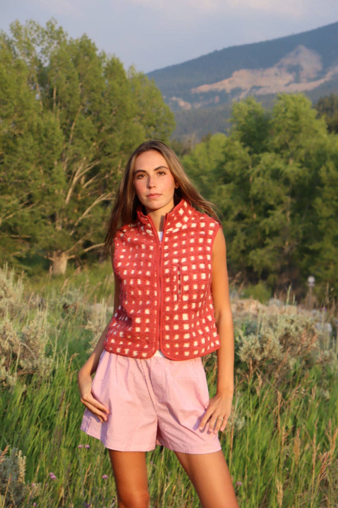 Midnight Lunch - Wholesale Outerwear Vest - Women's - Montana Vest | Signature Red6