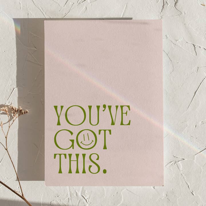Pink You've Got This Positive Quote Print for wholesale by LXR CREATE