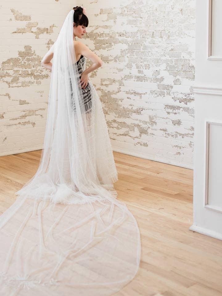 Swallows & Banner Veil for wholesale by The Loved One