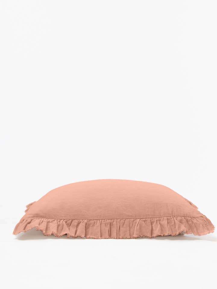 Dusty Rose Linen Sham for wholesale by Sauths