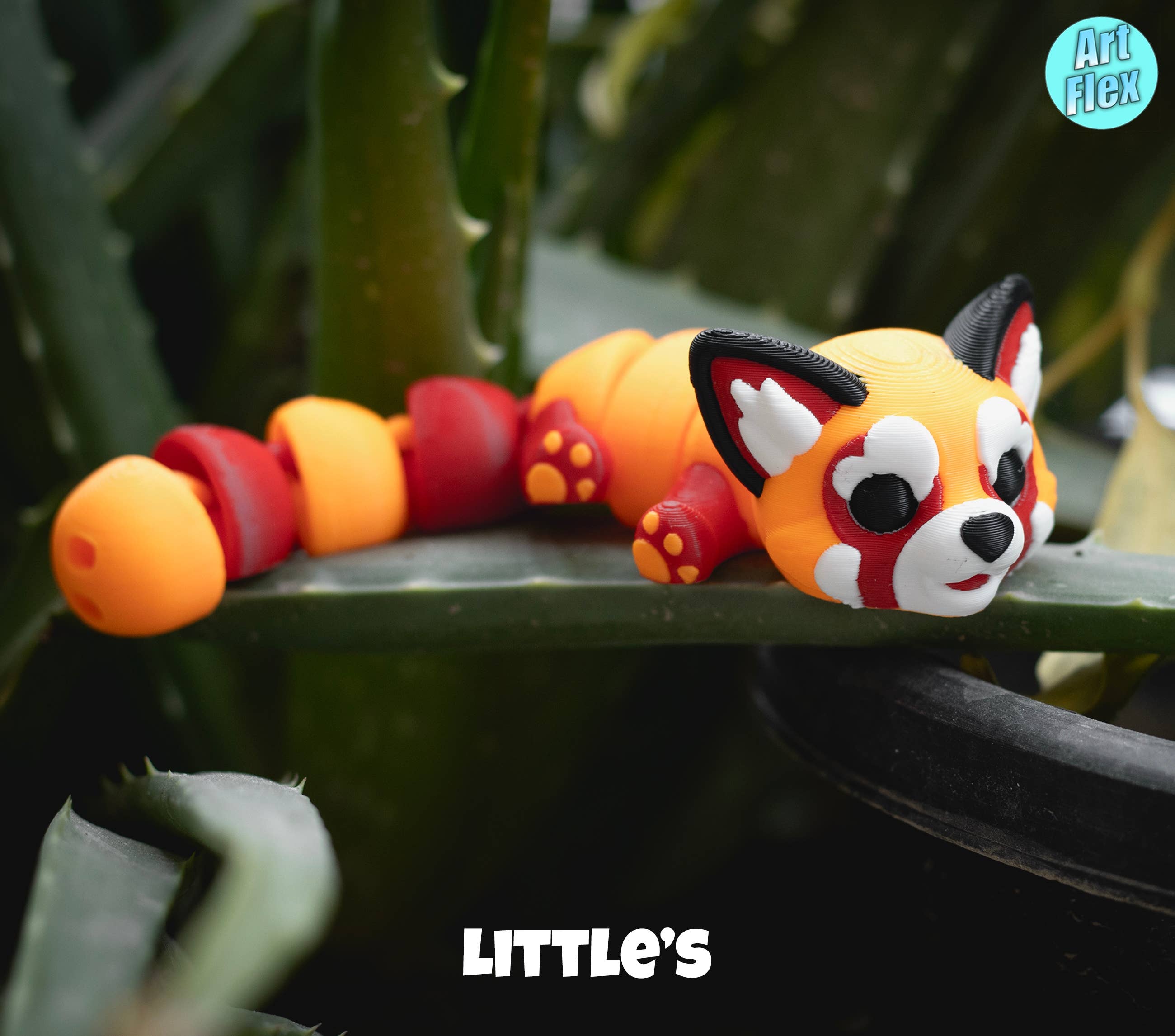 Great American Designs - Wholesale Fidget Toy - Kids - Tiny Baby Red Panda Articulating Fidget, 3D Printed1