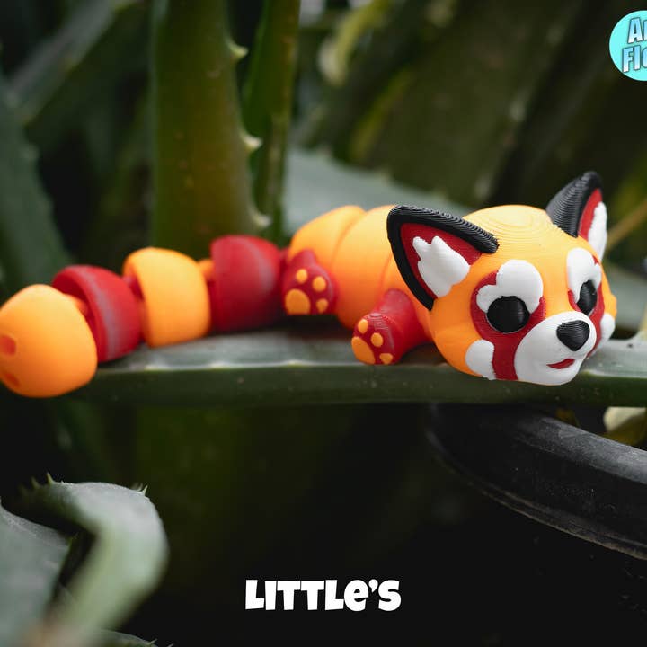 Great American Designs - Wholesale Fidget Toy - Kids - Tiny Baby Red Panda Articulating Fidget, 3D Printed1