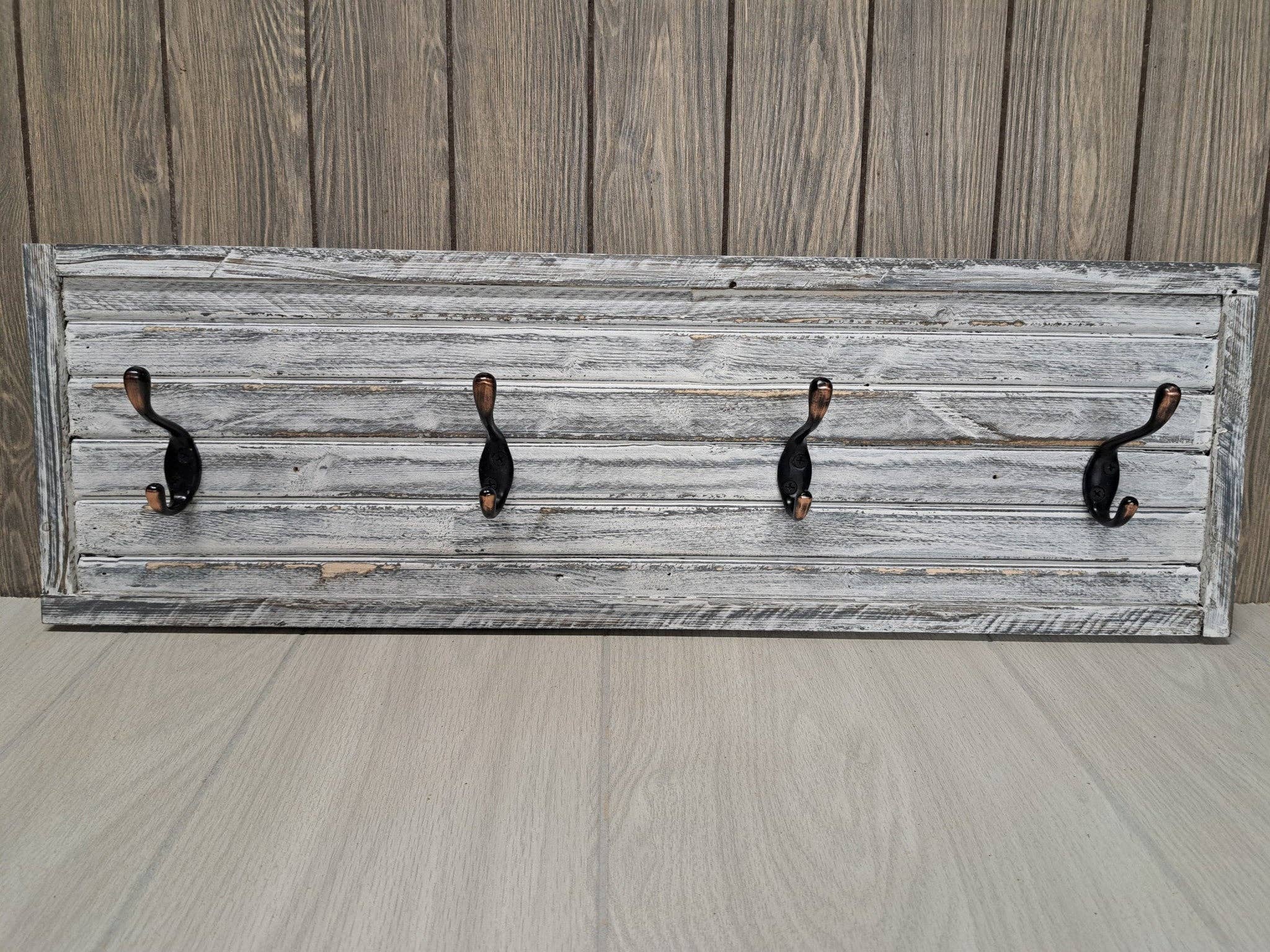 Rustic Brook Farm - Wholesale Coat Rack - Rustic Farmhouse Style Wooden Coat Rack - Weathered White7