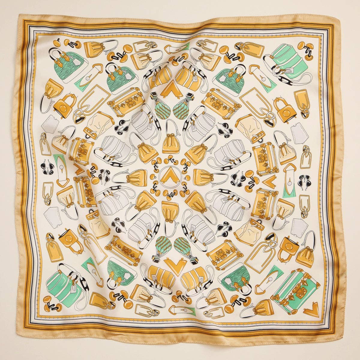 Frem - Wholesale Scarf - Women's - Chic Fashion-Inspired Square Silk Texture Scarf1