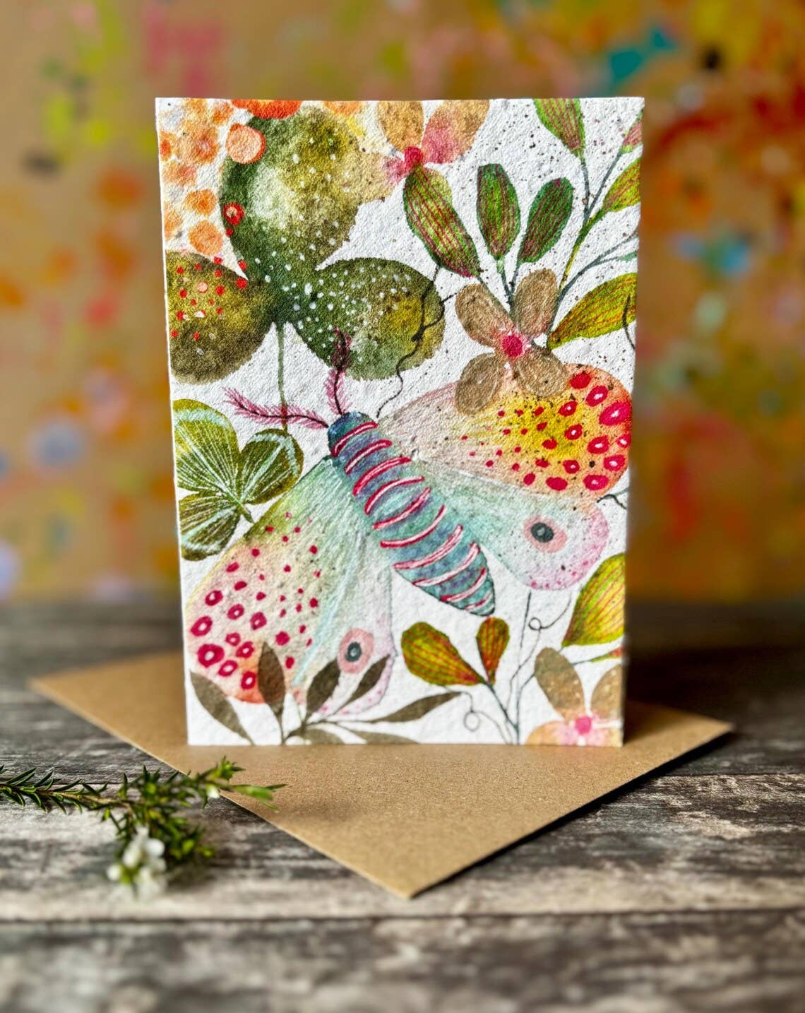 Erika's Whimsical Art – wholesale Birthday card – Plantable  Seed Paper Birthday Moth Card, Blank Inside 2