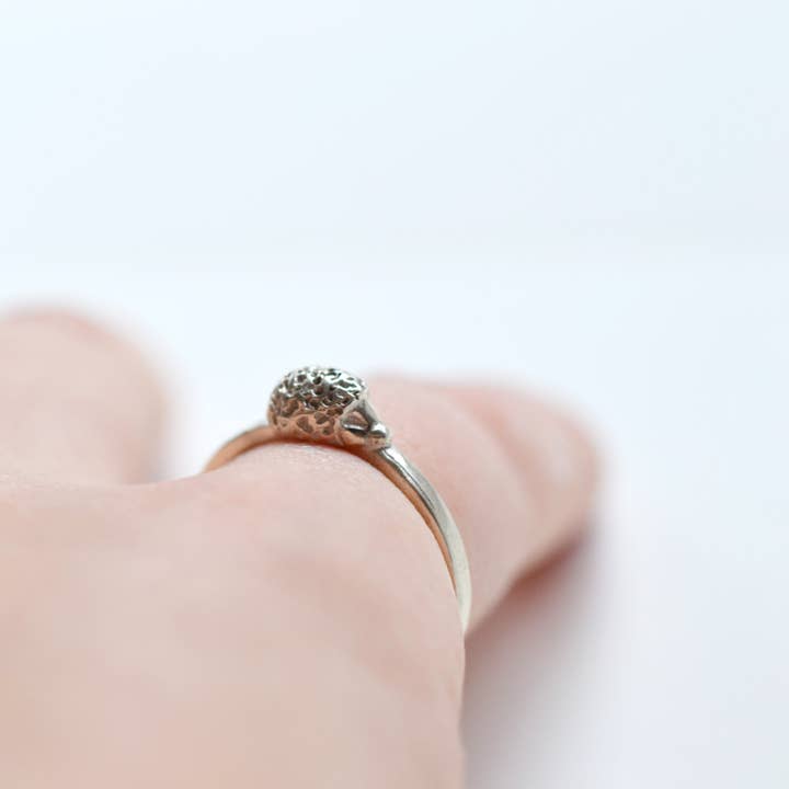 Hedgehog Ring - Silver for wholesale by Bijoux de La Lande