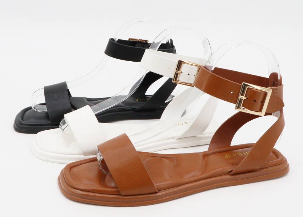 Andrea Bijoux - Wholesale Sandals - Women's - Flat Sandal Ankel Buckel Strap 4