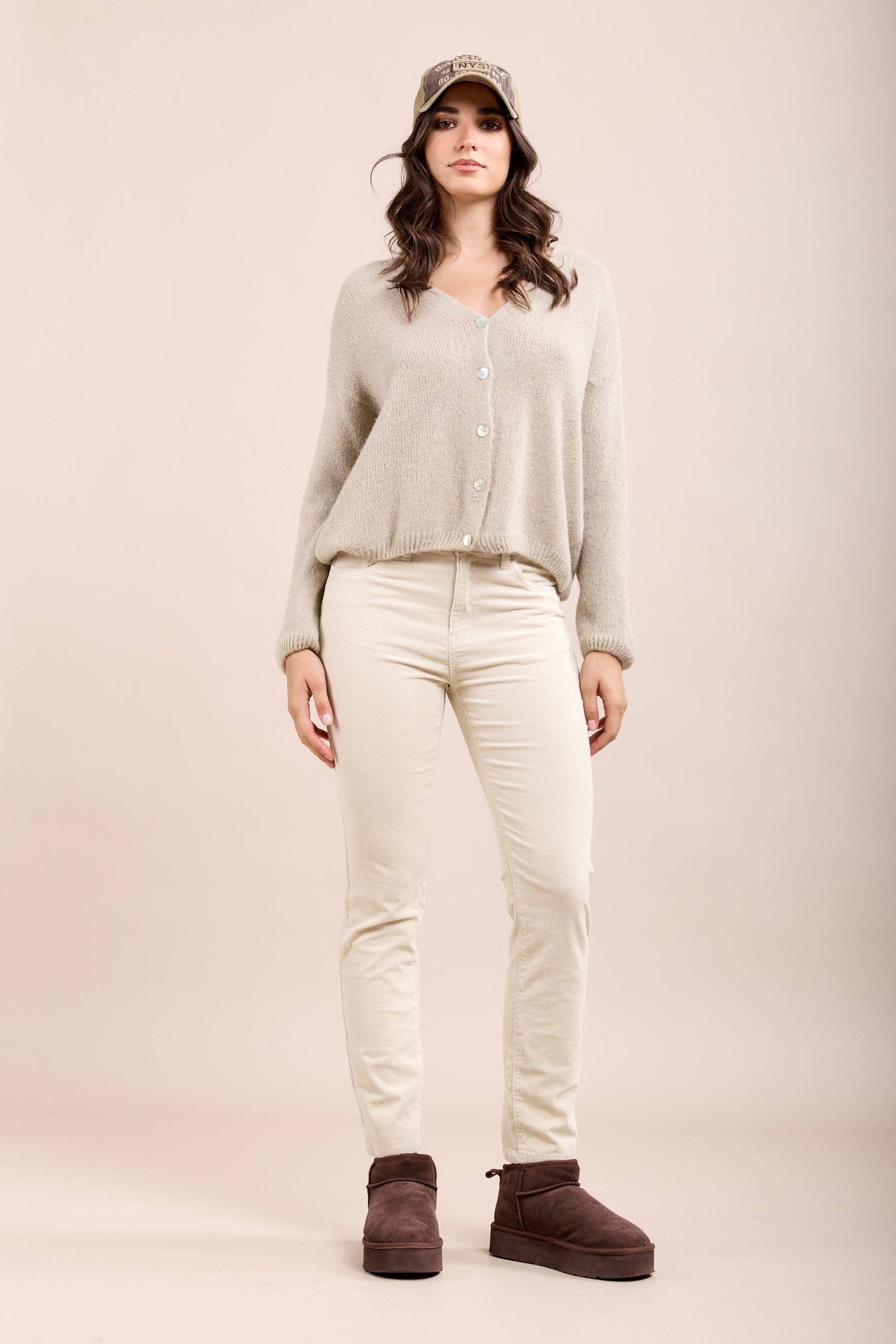 Toxik3 - Wholesale Pants - Women's - Toxik3 pantalon slim push-up stretch en velours milleraies6