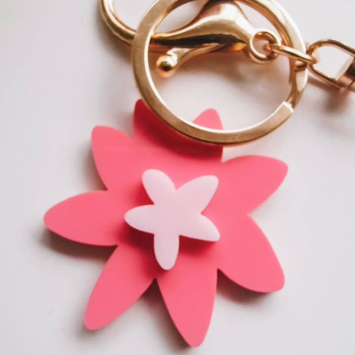 Scrunch Much - Wholesale Keychain - Women's - Keychains - Daisy Flower Acrylic