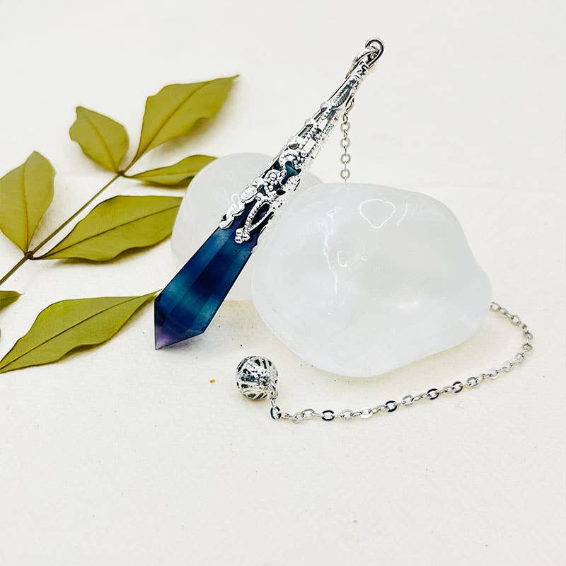 GemMeet – Großhandel Spiritueller Stein/Kristall – Fluorit-Pendulum zur Angstlinderung6