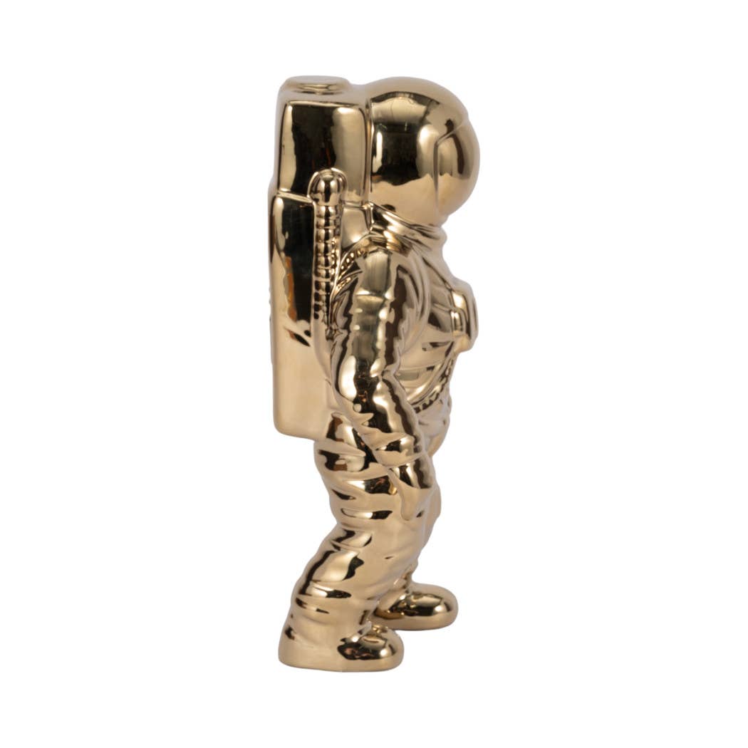 Sagebrook Home - Wholesale Decorative Figurine - Ceramic Abstract Astronaut Figurine - Gold, 11 in.7