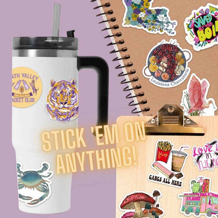 Pink House On River Road - Wholesale Sticker - 3" Roseate Spoonbill Bird Waterproof Sticker3