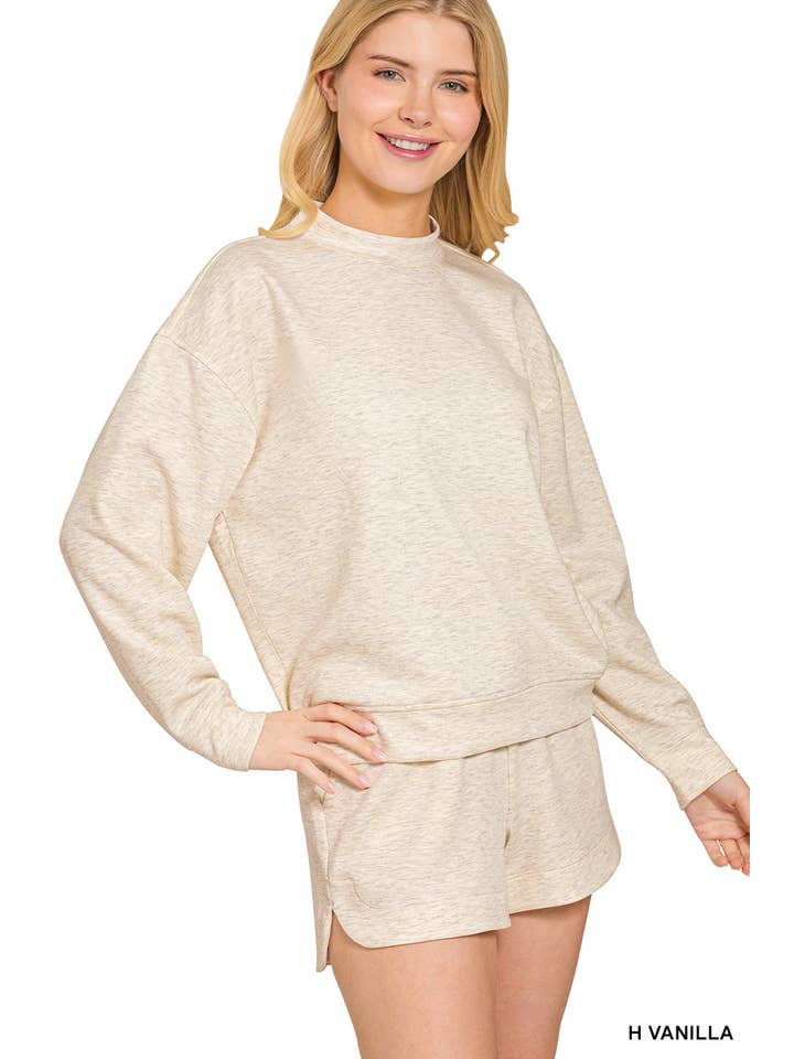 Vanilla Monkey - Wholesale Lounge Set - Women's - Scuba Pullover And Shorts Set3
