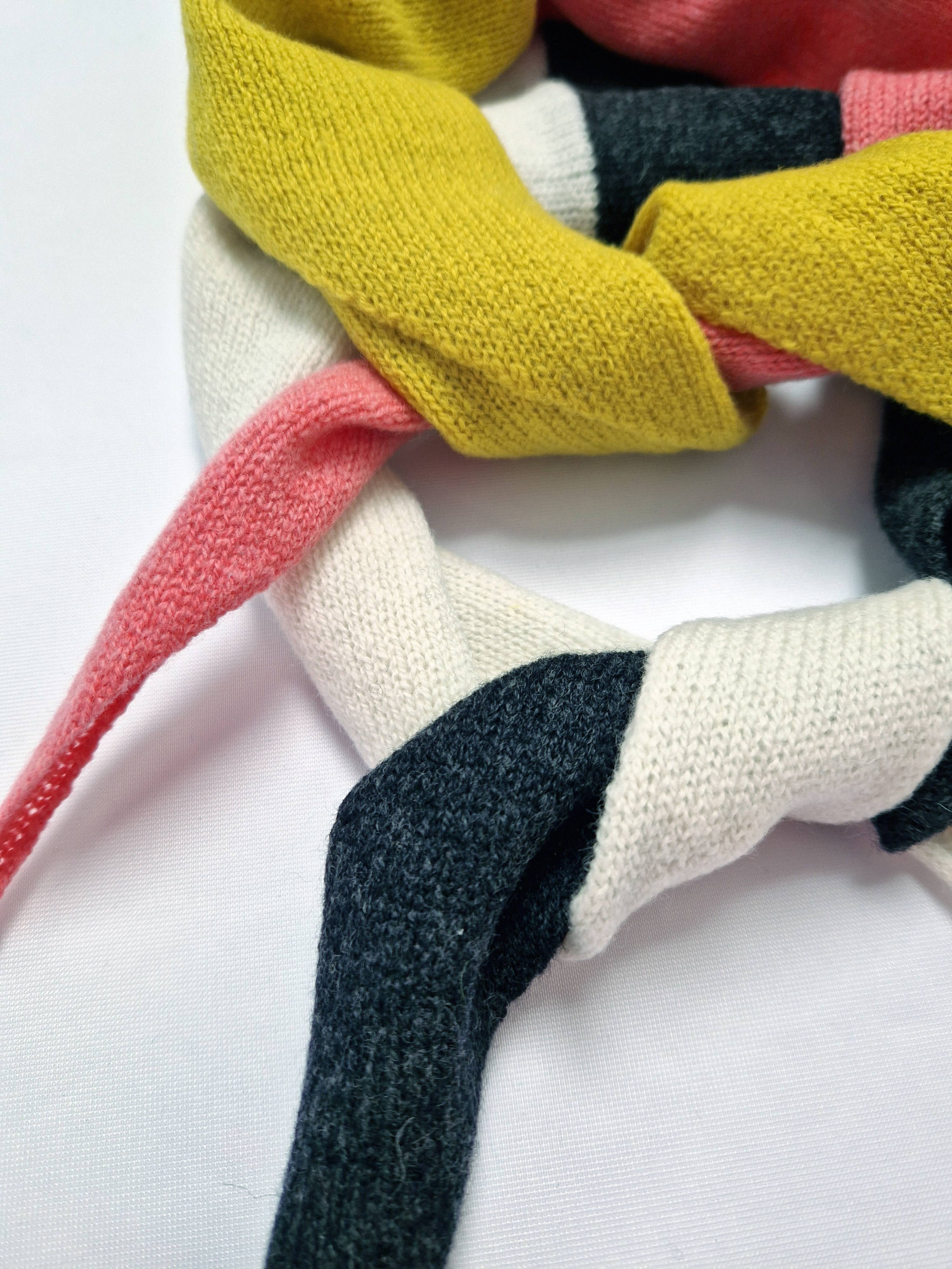 Candy Coated Accessories – wholesale Scarf – Women's – Lightweight Neckerchief - Pink & Yellow2