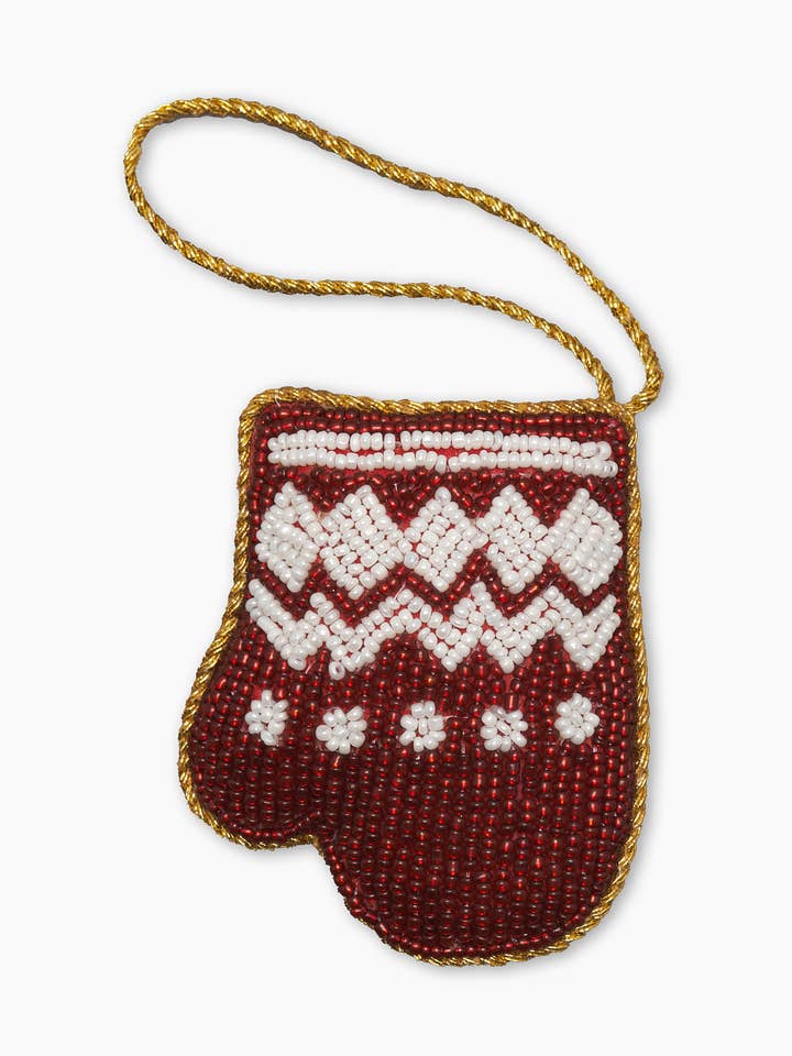 Mitten Ornament for wholesale by Henry Handwork