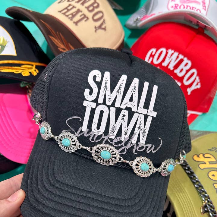 Vibes Hat Company - Wholesale Trucker Hat - Women's - Small Town Smokeshow Trucker Hat | Western Cap | Rodeo Hat |