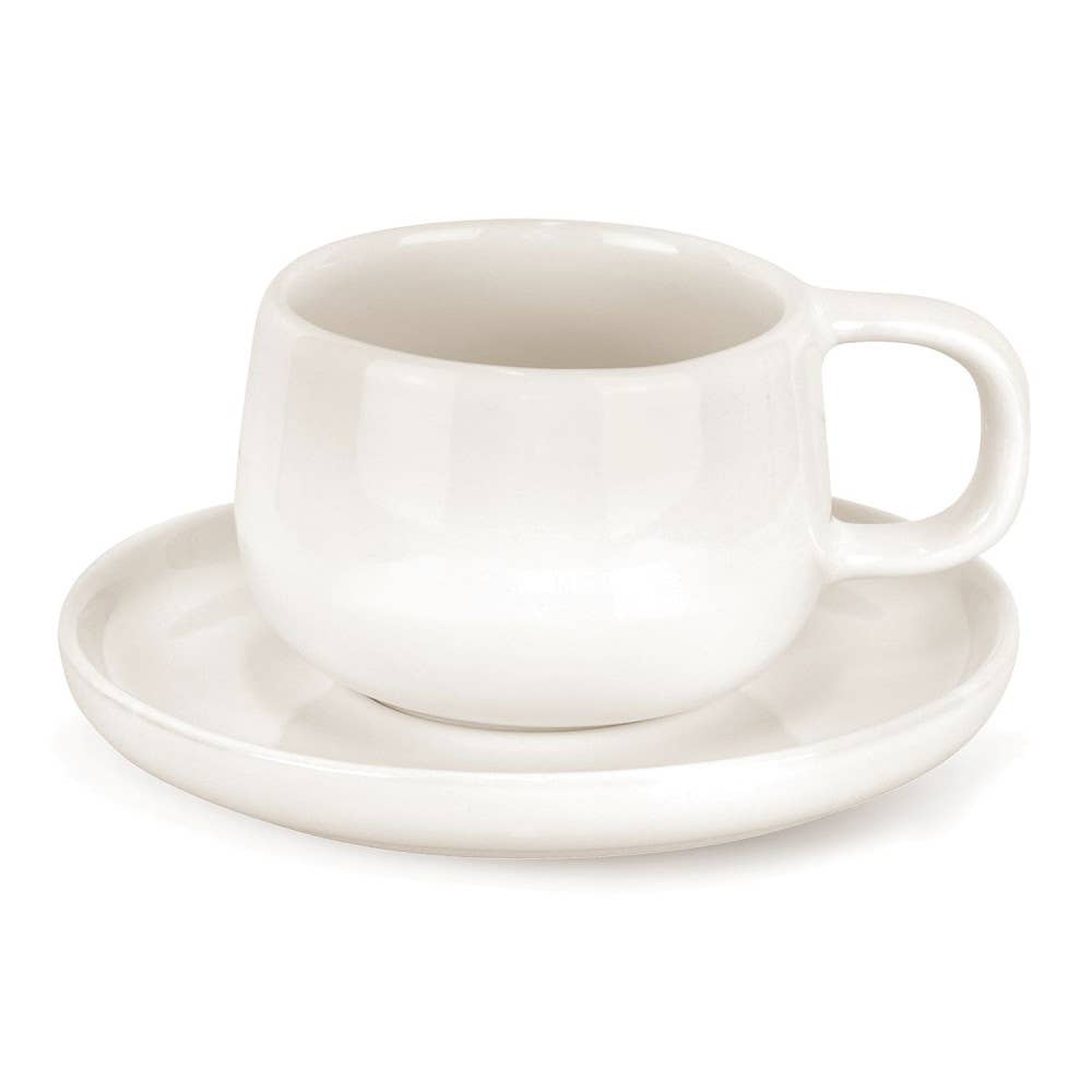 TABLESETTERS LIMITED – wholesale Coffee/tea cup – Mesa Ceramics Uno Stoneware 225ml Tea Cup and Saucer 2