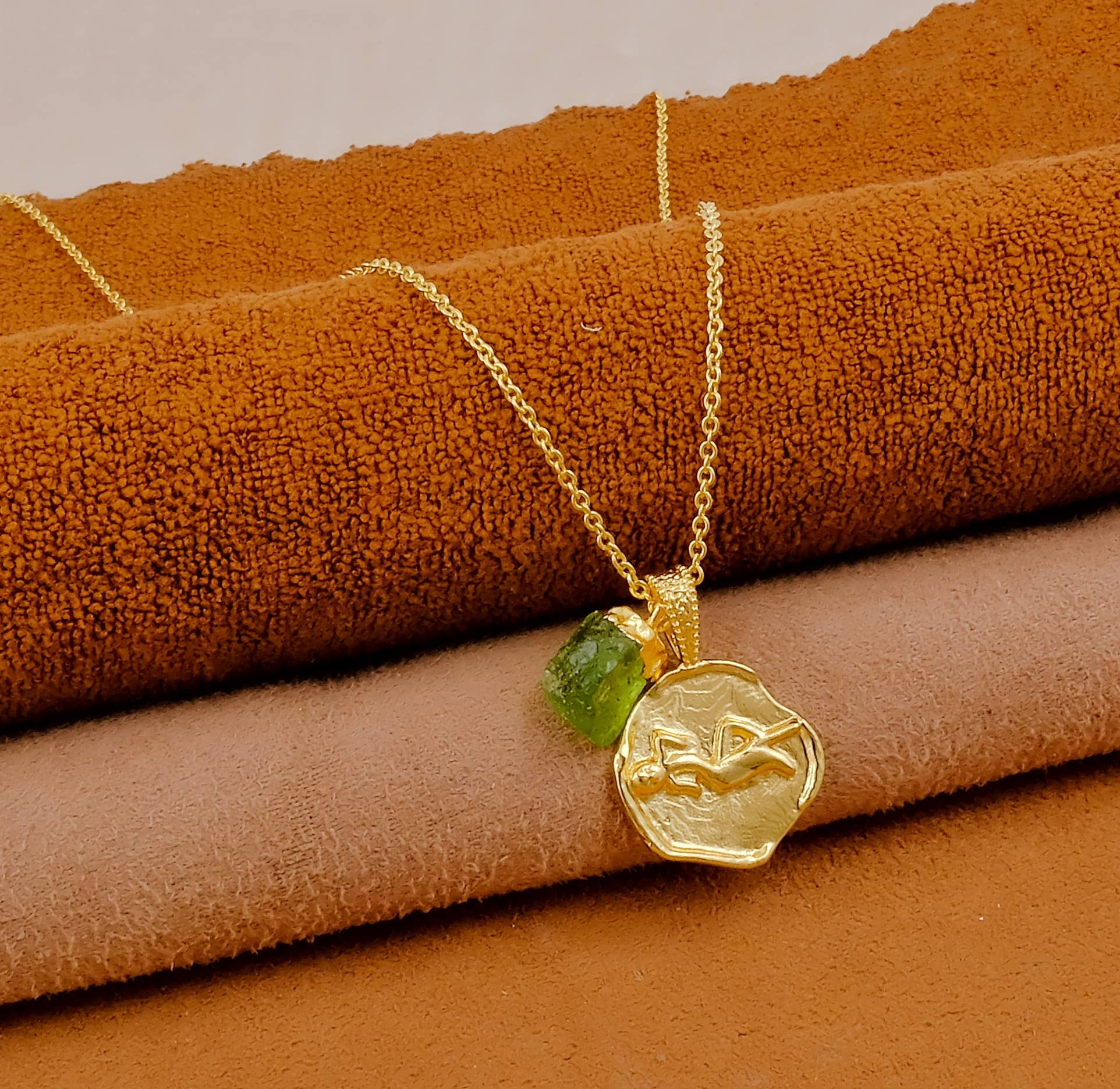 El Joyero - Wholesale Pendant/Charm Necklace - Peridot Zodiac Necklace Virgo Birthstone Charm Necklaces2