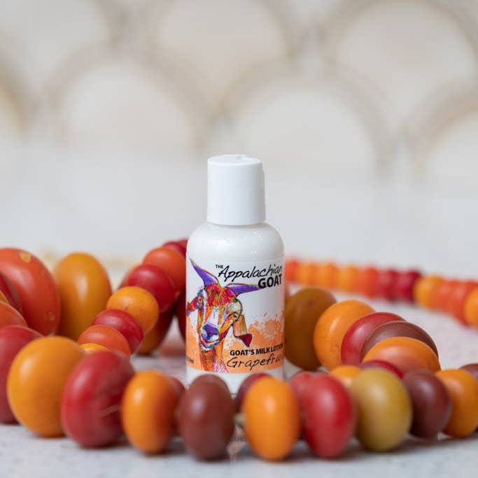 The Appalachian Goat – wholesale Body cream/lotion – 2oz Grapefruit Goats Milk Lotion1