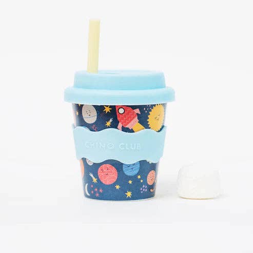Chino Club UK – wholesale Drinking glass/cup – Kids & Baby – Space Babychino Cup 4oz (Straws Sold Separately)2